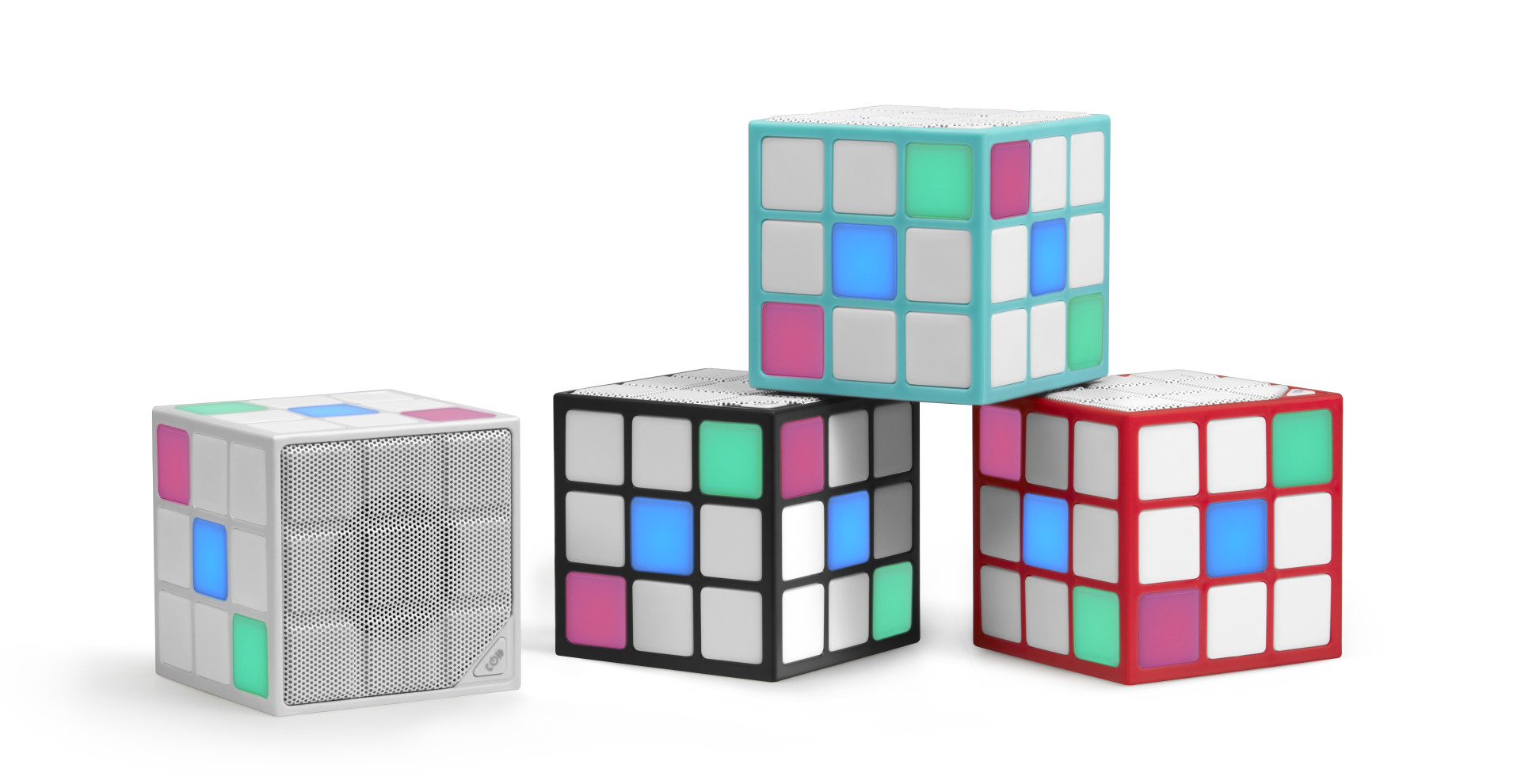 Cube Bluetooth Speaker Card bass Creative wireless Portable outdoor Colorful LED sound
