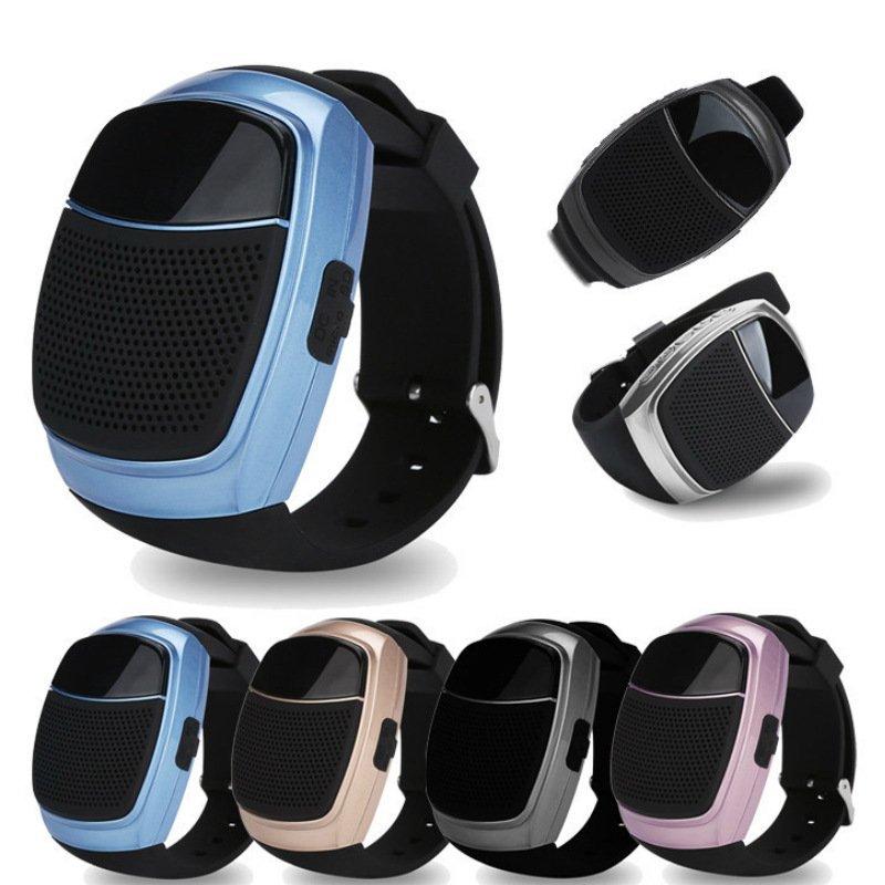 Outdoor Movement Wireless Bluetooth Speaker Watch Card With liquid crystal Display screen