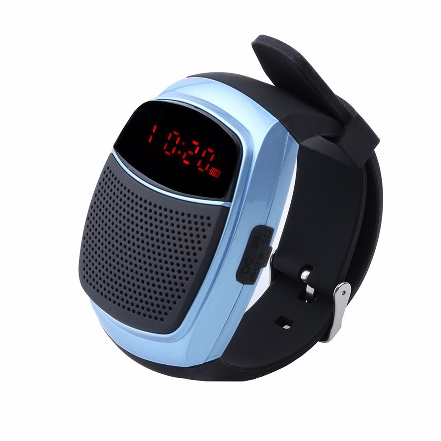 Outdoor Movement Wireless Bluetooth Speaker Watch Card With liquid crystal Display screen