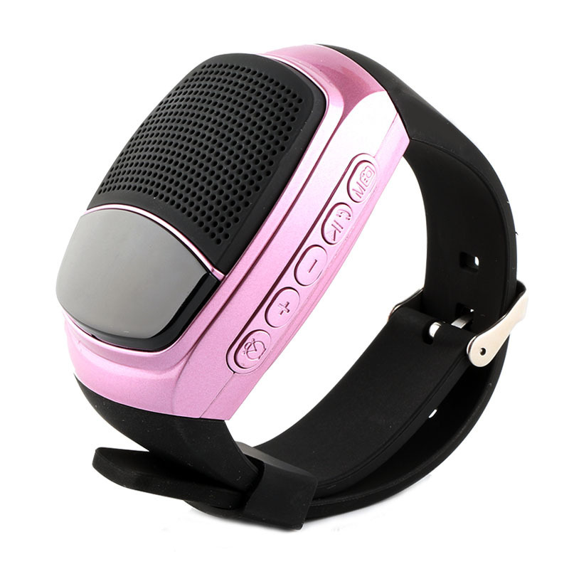 Outdoor Movement Wireless Bluetooth Speaker Watch Card With liquid crystal Display screen