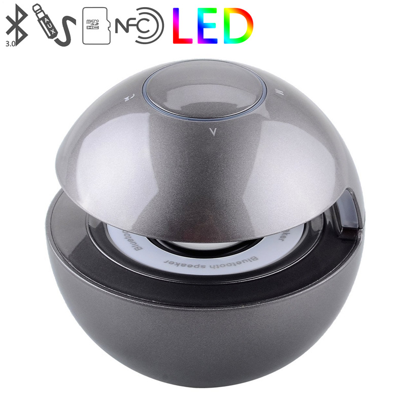Wireless Bluetooth Speaker Colorful Led Lights Touch Mini Bass Portable Card Outdoor Small Speakers