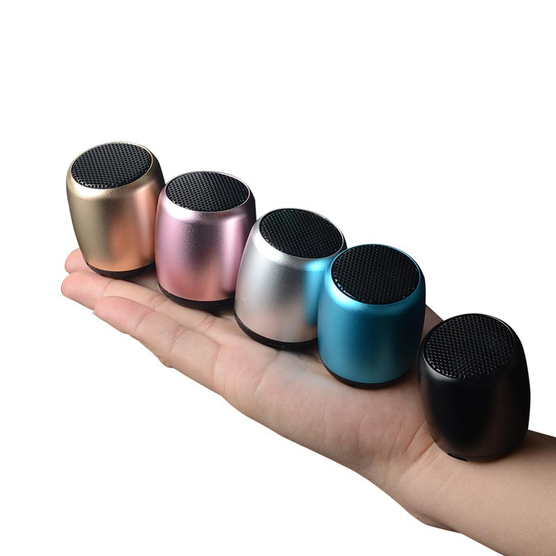 Wireless Bluetooth Speaker Bass Metal Mini Small Steel Gun Portable Outdoor Mini Sound