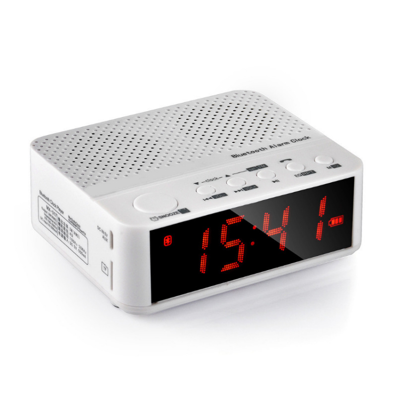 LED Display Screen Wireless Bluetooth Speaker Clock Bluetooth Sound Card Radio Computer Speaker
