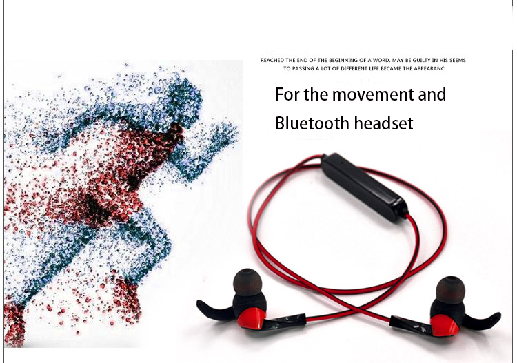 Wireless Bluetooth Headset  Movement Run Stereo Ear Style 4.2 Headset   Ears Bluetooth Headset
