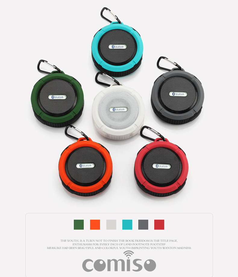 Waterproof Outdoor Movement Wireless Bluetooth Speaker Portable Bathroom Sucker Card Small Sound