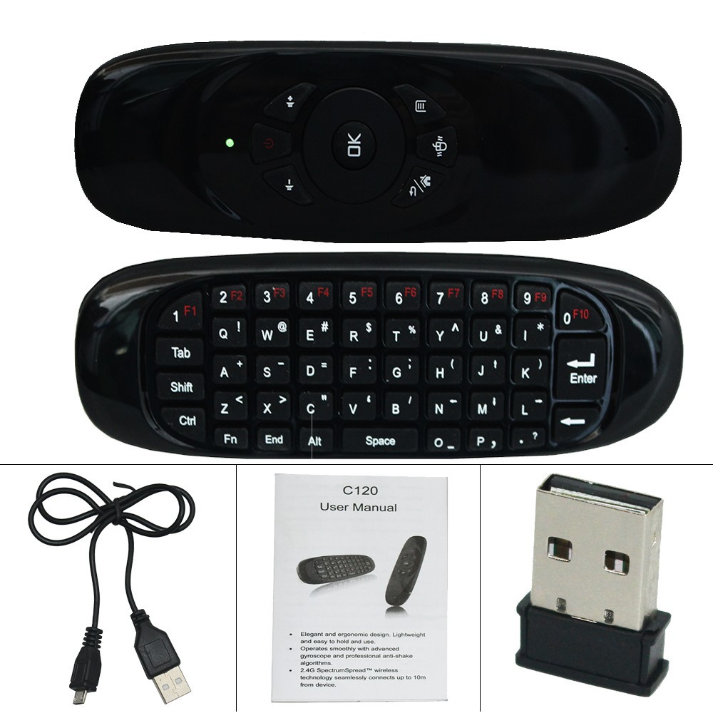Air flying bat wireless Mouse and keyboard computer Mini multimedia universal remote control