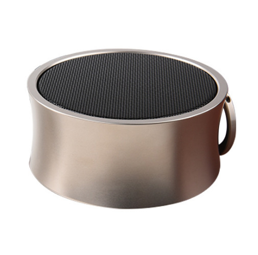 Metal Bluetooth Speaker Mini Portable Bass Card Mobile Phone Small Sound With a Ring