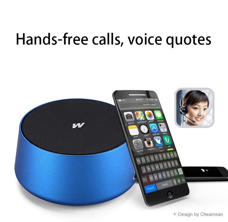 Wireless Bluetooth Speaker Outdoor Portable Mini Bass Small Steel Gun Card Wireless Sound