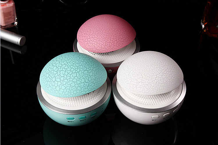 Creative Mushroom Crack Mini Wireless Bluetooth Speaker Colorful LED Colorful Night Light Sound