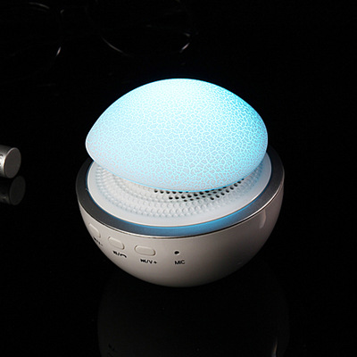 Creative Mushroom Crack Mini Wireless Bluetooth Speaker Colorful LED Colorful Night Light Sound