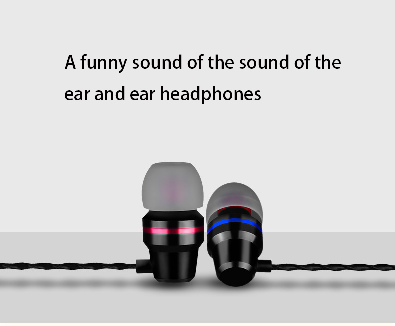 Mobile Phone General Headset Noise Reduction Earplugs Ear Style Subwoofer Metal Headset Headset