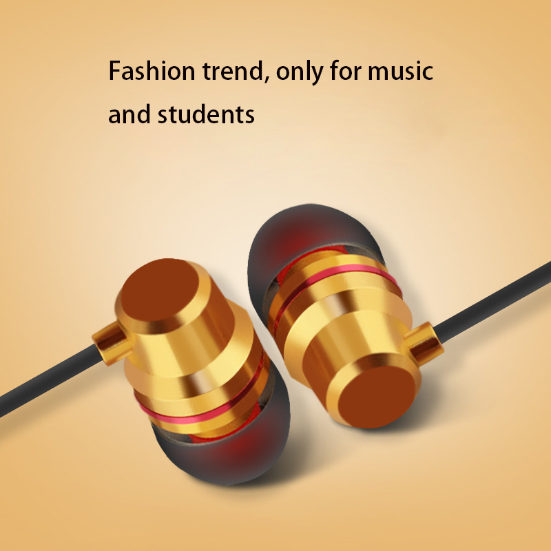 Mobile Phone General Headset Noise Reduction Earplugs Ear Style Subwoofer Metal Headset Headset