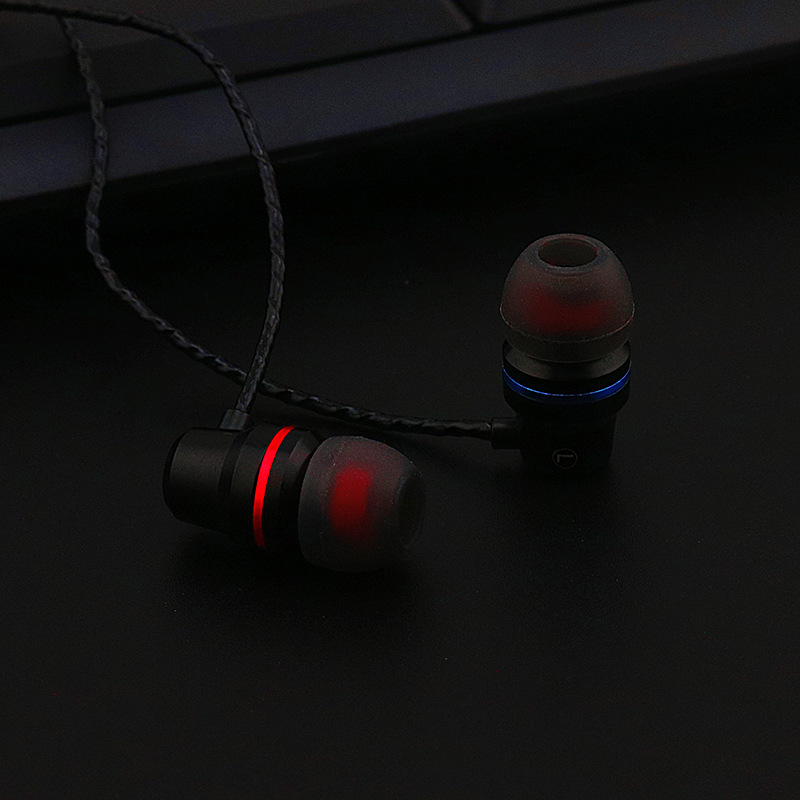 Mobile Phone General Headset Noise Reduction Earplugs Ear Style Subwoofer Metal Headset Headset