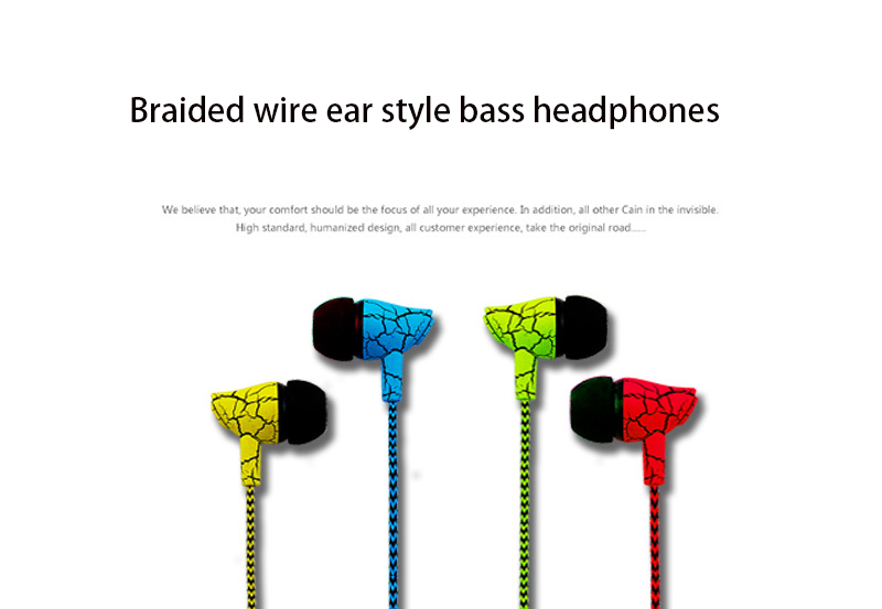 Wire Control headset Ear Style Subwoofer Crack With Wheat Listening to Music Music General Earplugs