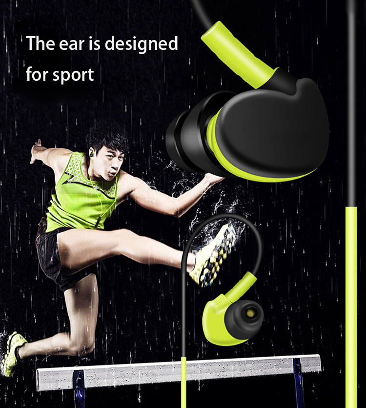 Movement Headset Ear Style Subwoofer Mobile Phone Computer General Wire Control With Wheat Headset