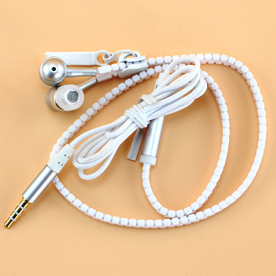Metal Headset Ear Style General Call Mobile Phone Microphone Wire Control Stereo Headset