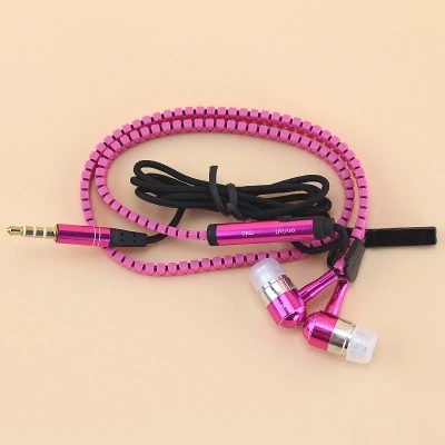 Metal Headset Ear Style General Call Mobile Phone Microphone Wire Control Stereo Headset