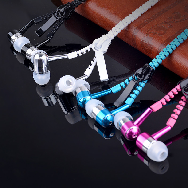 Metal Headset Ear Style General Call Mobile Phone Microphone Wire Control Stereo Headset