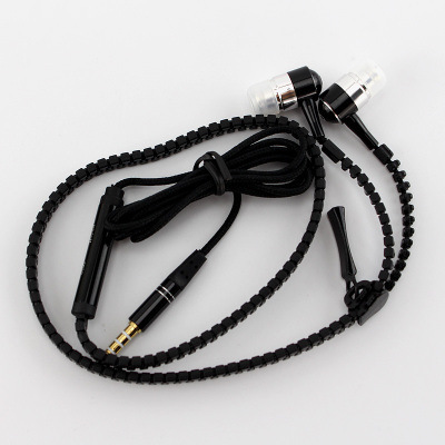 Metal Headset Ear Style General Call Mobile Phone Microphone Wire Control Stereo Headset