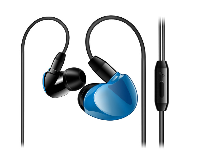 Outdoor Movement Fashion Headset  Subwoofer Wire Control Run With Wheat Headset Ios Andrews General