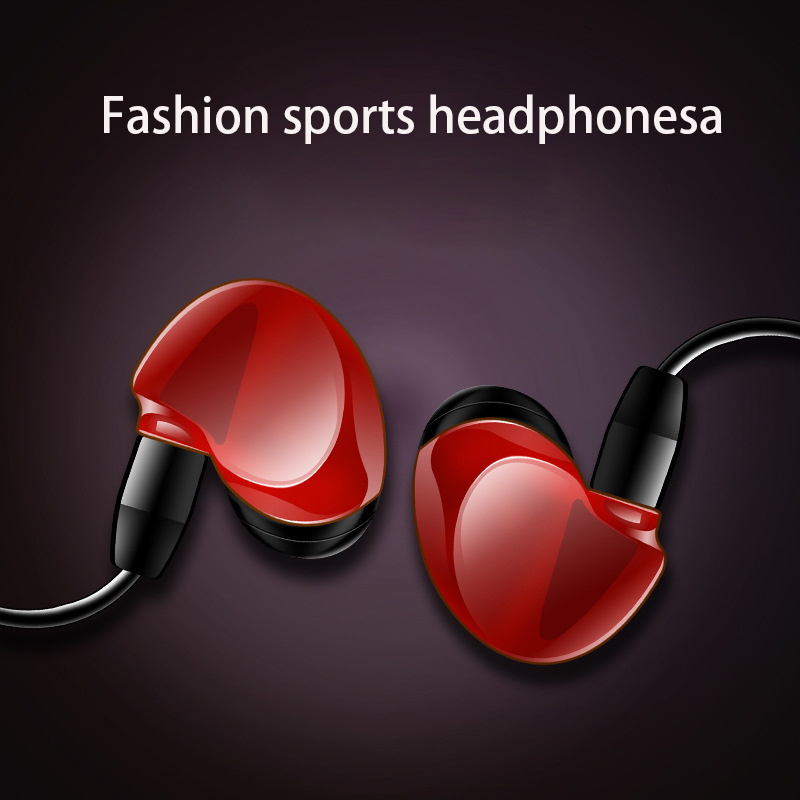Outdoor Movement Fashion Headset  Subwoofer Wire Control Run With Wheat Headset Ios Andrews General