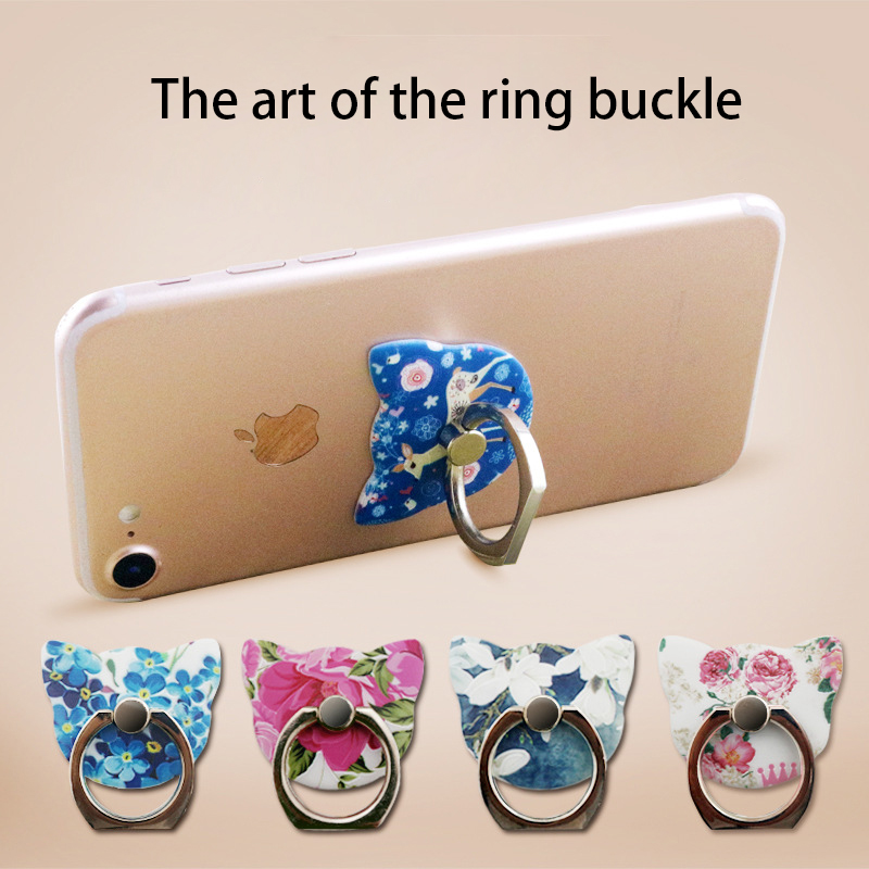Literature And art fashion Finger Buckle Andrews Apple Intelligent Mobile Phone General Stent