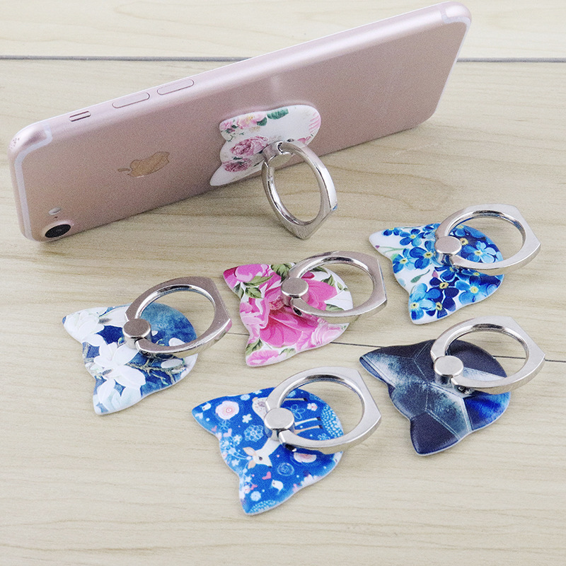 Literature And art fashion Finger Buckle Andrews Apple Intelligent Mobile Phone General Stent