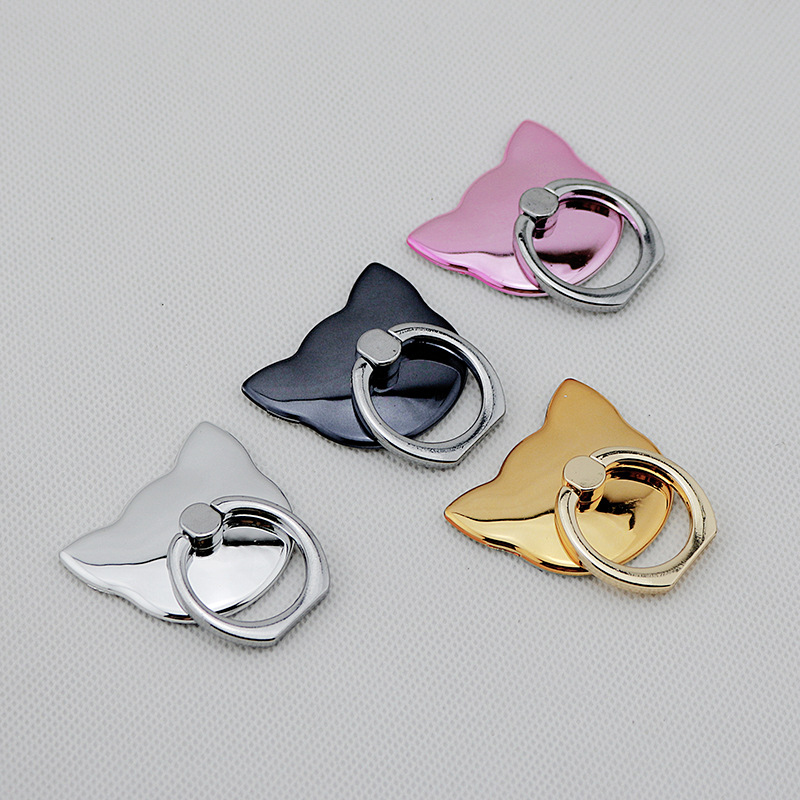 5set Metal Finger Buckle Intelligent Mobile Phone General Lazy Ring Buckle Paste Type Flat Stent