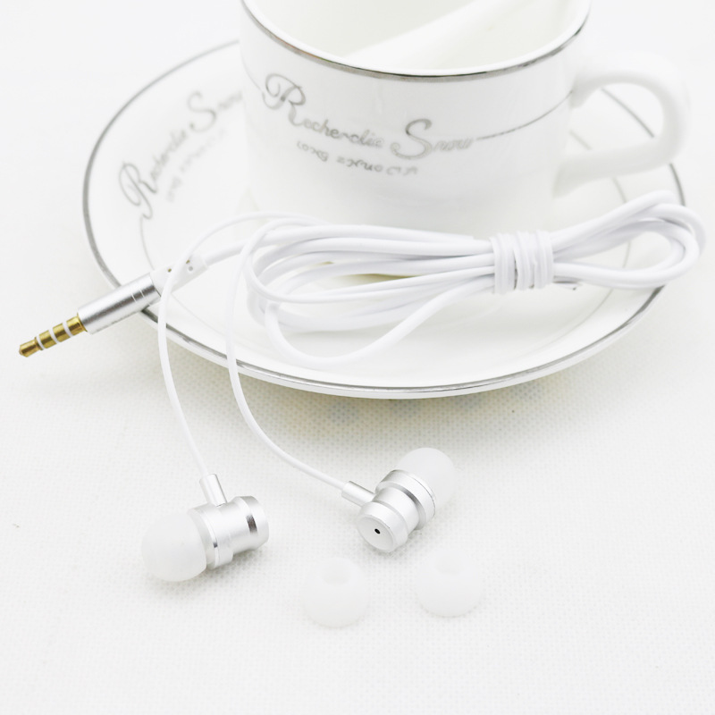 Mobile Phone Wire Control Headset 3.5mm Ear Style intelligent With Wheat General Subwoofer Earplugs