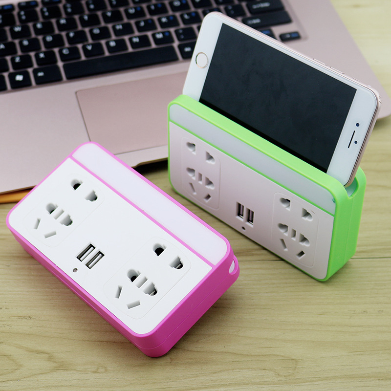 Multifunction Row led Light Control Luminous Usb Phone Charger