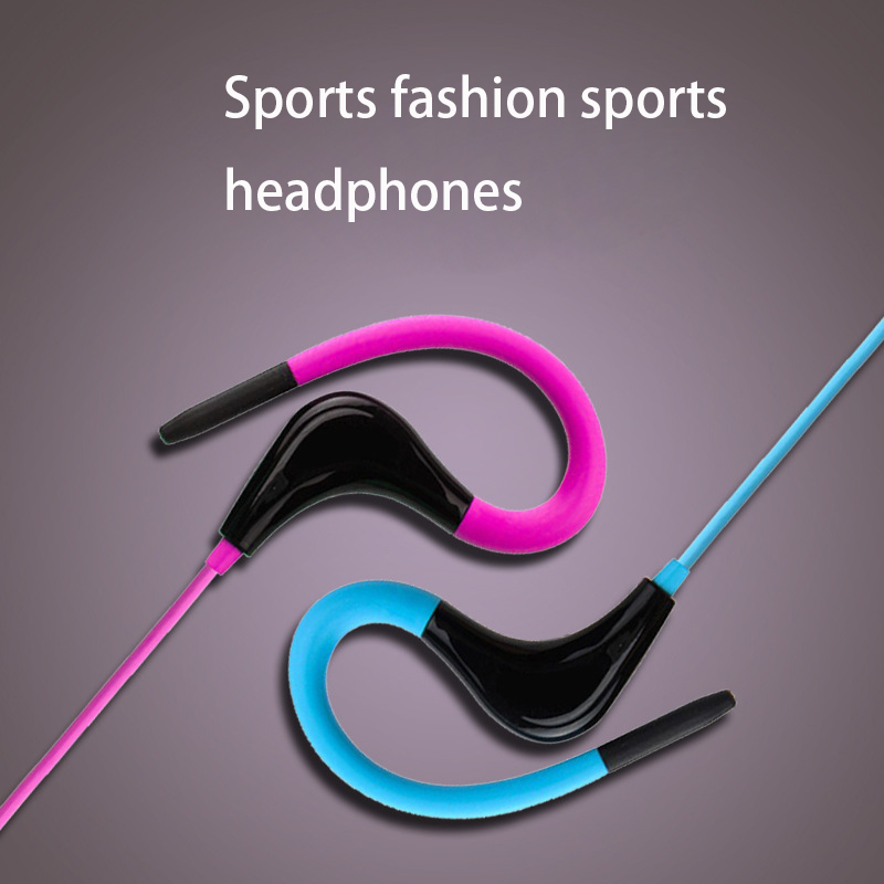 Outdoor Fashion Movement Headset With Wheat Subwoofer Run Hanging Ear Style Wire Control Headset