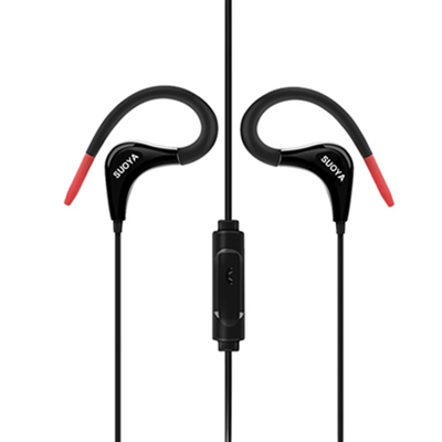 Outdoor Fashion Movement Headset With Wheat Subwoofer Run Hanging Ear Style Wire Control Headset