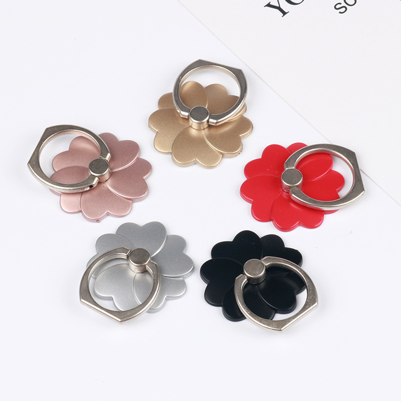lucky Clover Finger Buckle  apple Andrews Mobile phone General Lazy ring Buckle