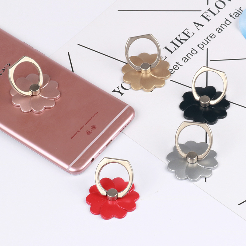 lucky Clover Finger Buckle  apple Andrews Mobile phone General Lazy ring Buckle