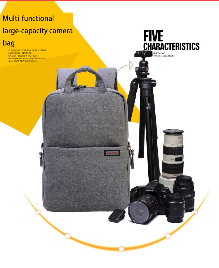 The New Waterproof Shoulders Camera Bag Wearable Outdoor Leisure Shoulders Photography Bag