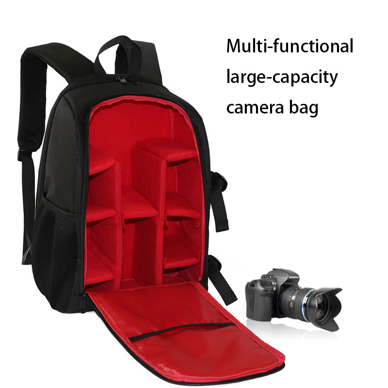 Outdoor SLR Camera Bag Shoulders Travel Photography Digital Package High Capacity Camera Backpack