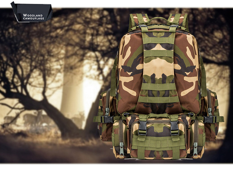 Camouflage backpack movement backpack Multifunction combination movement backpack Camping bag