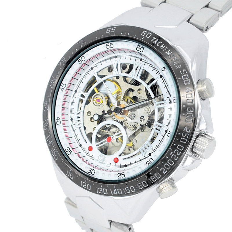 Men fashion Business Watch Upscale Steel table Belt Mechanical Mens Watch