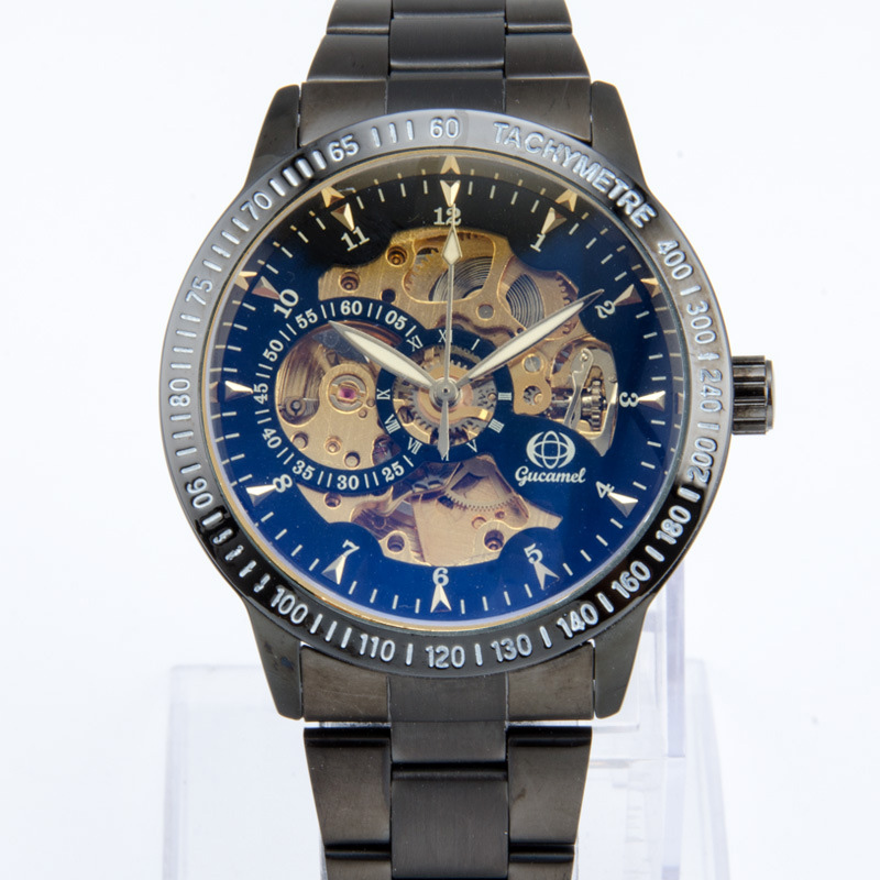 High end person Watch Elegant black Symphony Face Fashion Men Mechanical Watch