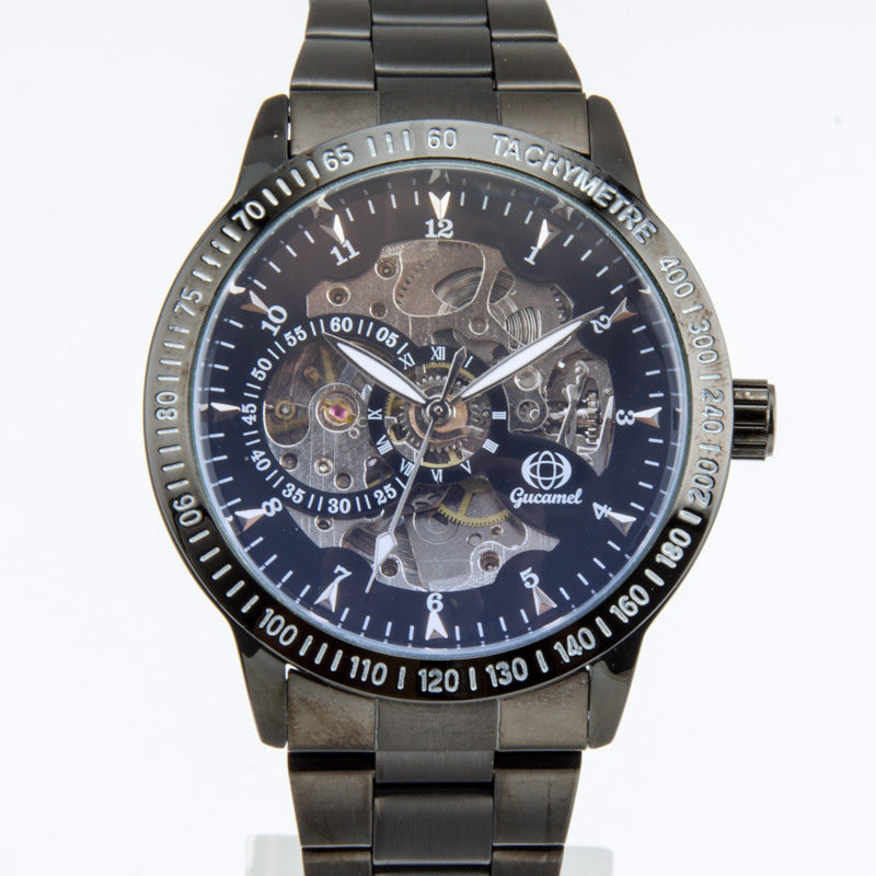 High end person Watch Elegant black Symphony Face Fashion Men Mechanical Watch
