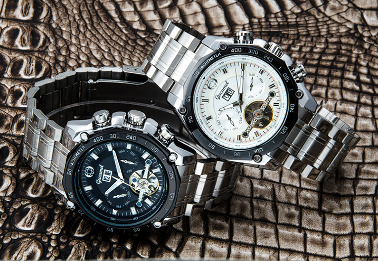 Fully automatic Mechanical Watch Double Calendar Upscale Business fashion Watch