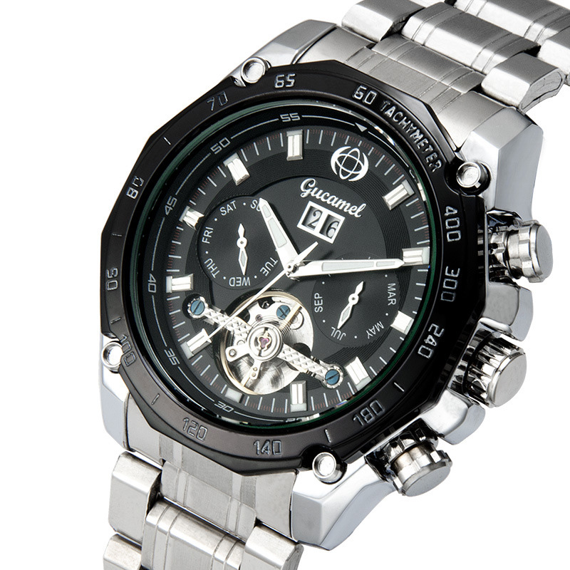 Fully automatic Mechanical Watch Double Calendar Upscale Business fashion Watch