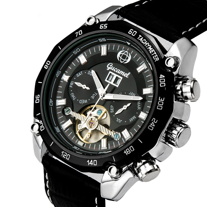 Fully automatic Mechanical Watch Double Calendar Upscale Business fashion Watch