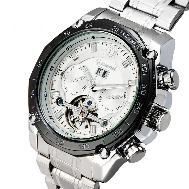 Fully automatic Mechanical Watch Double Calendar Upscale Business fashion Watch