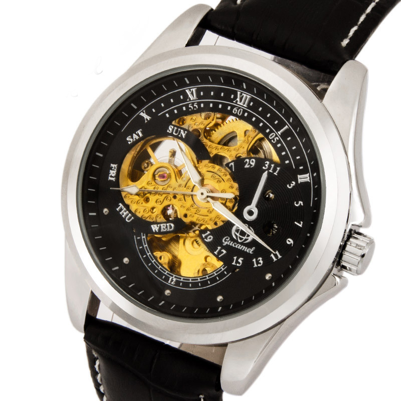Upscale Men Hollow Watch Leisure fashion Fully automatic Mechanical watch