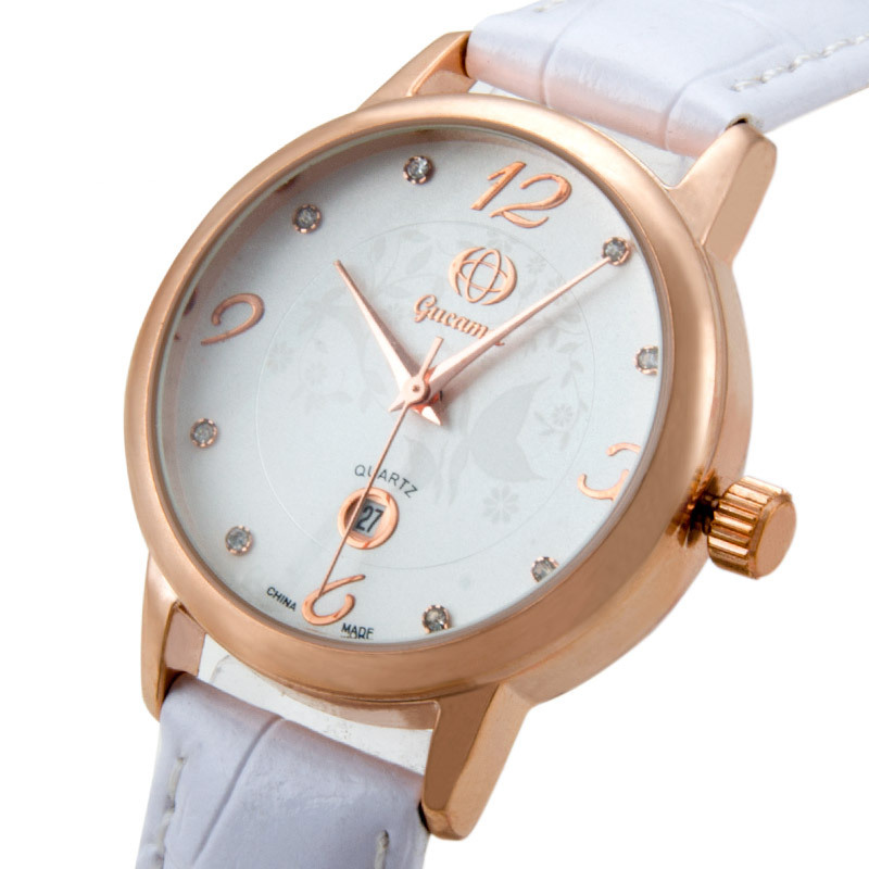Ms quartz Watch High end fashion waterproof Genuine Leather Straps quartz Watch
