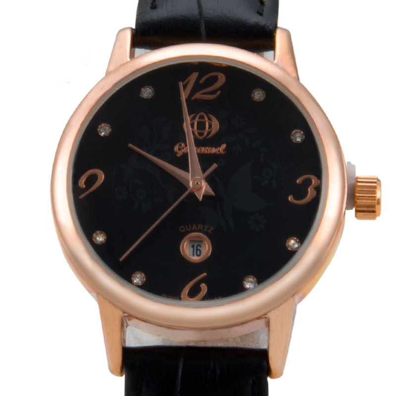 Ms quartz Watch High end fashion waterproof Genuine Leather Straps quartz Watch