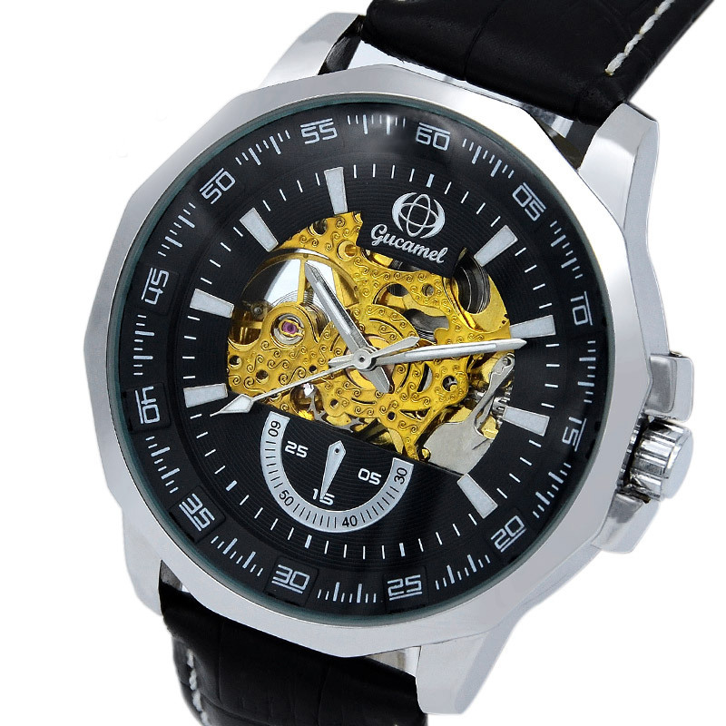Upscale fashion Business Leisure Watch  Fully automatic mechanical Hollow Watch