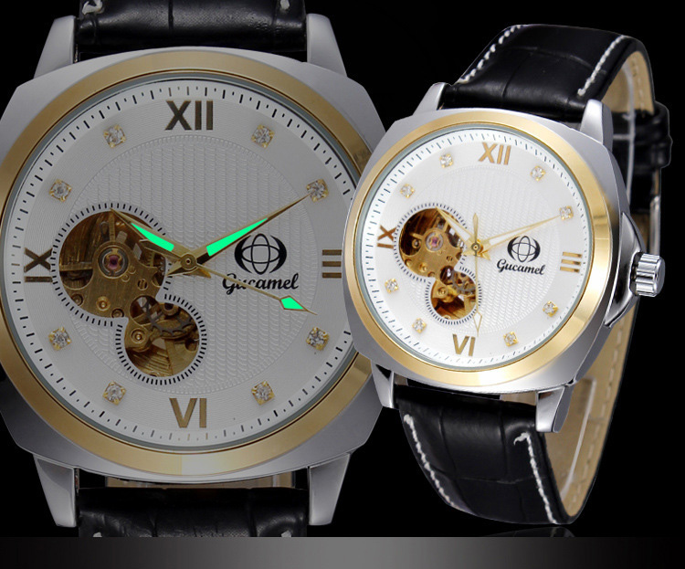 Male Hollow Watch Upscale Fashion Business Men Fully Automatic Mechanical Watch