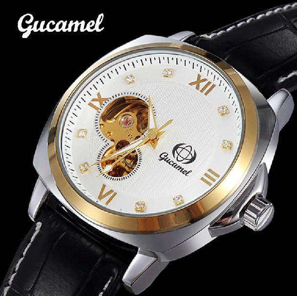 Male Hollow Watch Upscale Fashion Business Men Fully Automatic Mechanical Watch